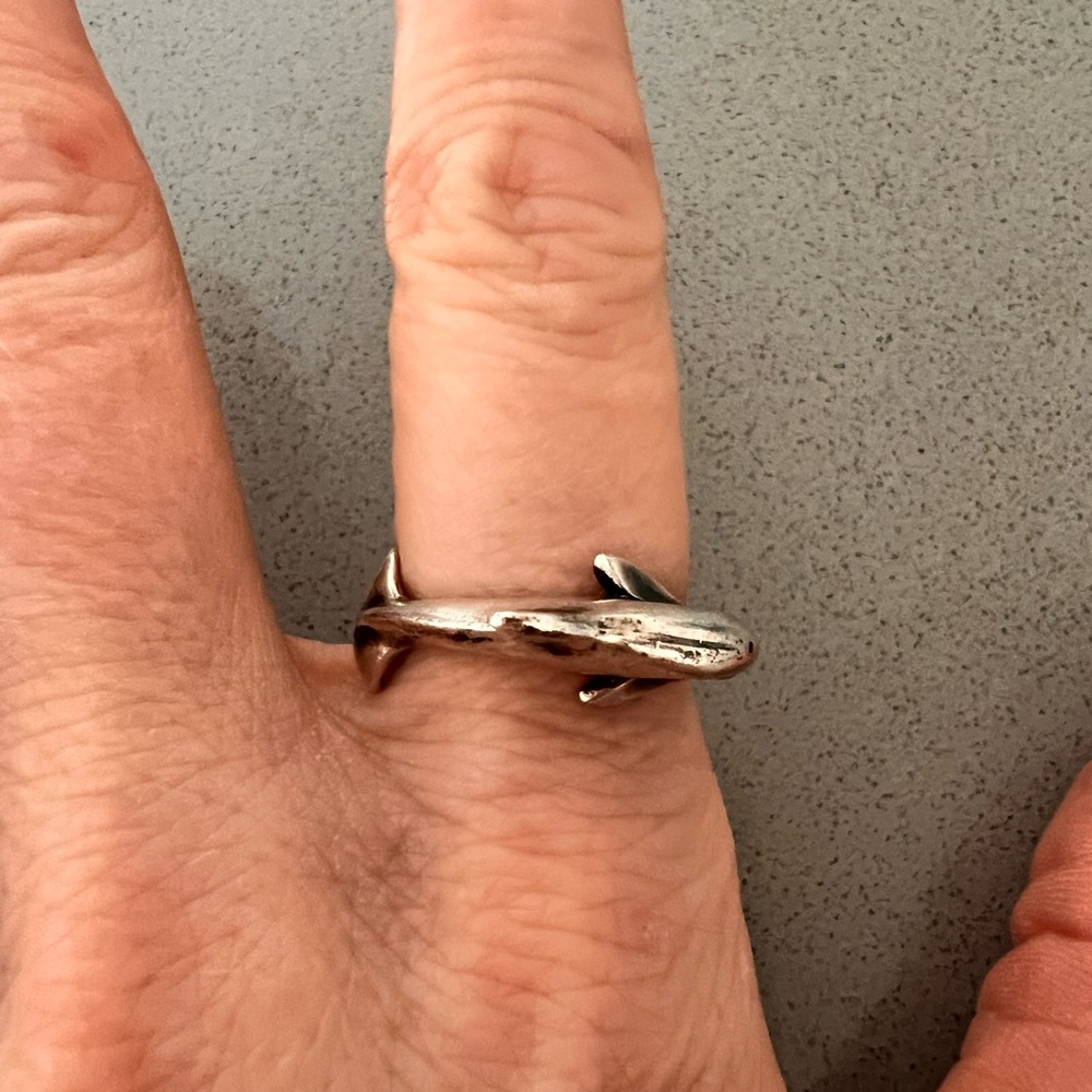 James Avery Silver Dolphin Ring - image 3